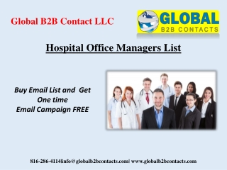 Hospital Office Managers List