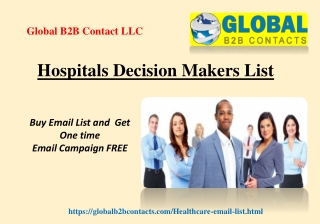 Hospitals Decision Makers List