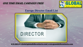 Europe Director Email List