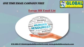 Europe HR Email List