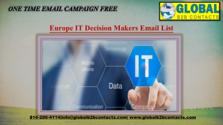 Europe IT Decision Makers Email List