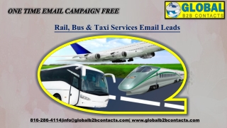 Rail, Bus & Taxi Services Email Leads