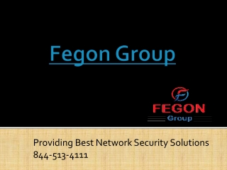 Fegon Group | Providing Best Network Security Solutions | 844-513-4111