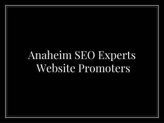 Anaheim SEO Experts