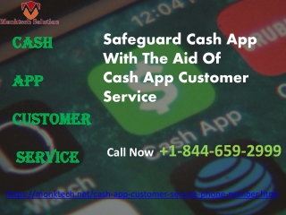 Safeguard Cash App With The Aid Of Cash App Customer Service 1-844-659-2999