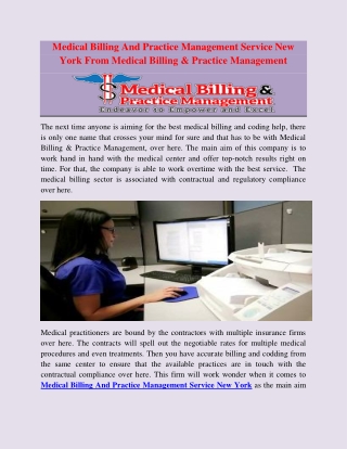 Medical Billing And Practice Management Service New York From Medical Billing & Practice Management