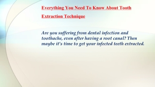 Tooth Extraction