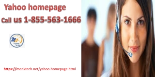 What To Do For Making Yahoo Homepage 1- 855-563-1666 Without Any Kind Of Problems