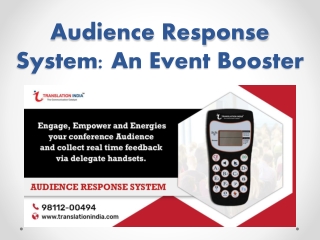 What is an Audience response system? What are its benefits?