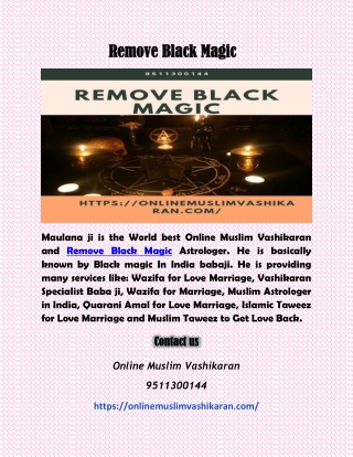 Remove Black Magic