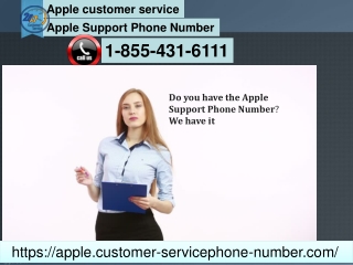 Apple Support Phone Number1-855-431-6111: Connect with the professionals now