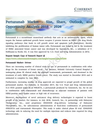 Pertuzumab Market - Size, Share, Outlook, and Opportunity Analysis 2018 – 2026