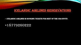 Icelandic Airlines is Booking Tickets for Best of the USA Spots