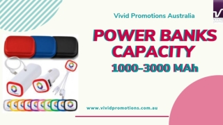 Vivid Promotions | Power Banks Capacity 1000-3000 MAh