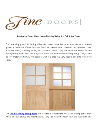 Fascinating Things About Internal Folding Sliding And Oak Stable Door