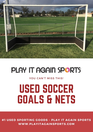 Used Soccer Goals and Nets - You Can't Miss This