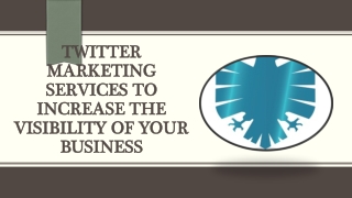 Increase The Visibility Of Your Business || Twitter marketing Services