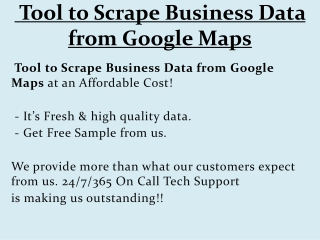  Tool to Scrape Business Data from Google Maps