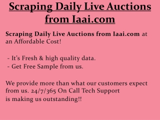 Scraping Daily Live Auctions from Iaai.com