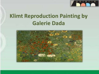Buy Excellent Klimt Reproduction Painting from Galarie Dada