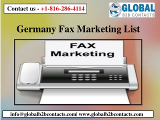 Germany Fax Marketing List