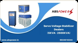 Servo Stabilizer Dealers | Best Price