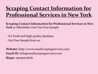 Scraping Data from Business Sites