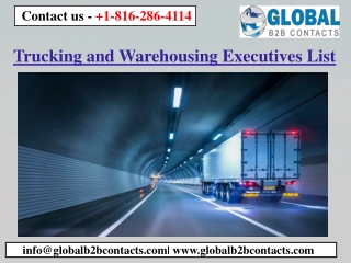 Trucking and Warehousing Executives List