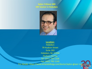 Aylon Glaser - ENT Doctor in Hoboken