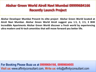 Akshar Green World, Akshar Green World Airoli, Akshar Green