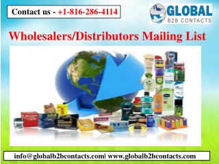 Wholesalers/Distributors Mailing List