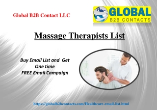 Massage Therapists List