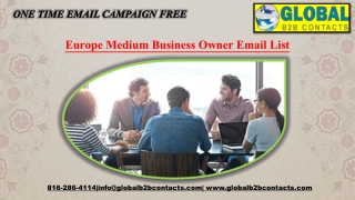 Europe Medium Business Owner Email List