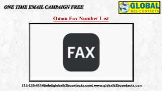 Oman Fax Number List