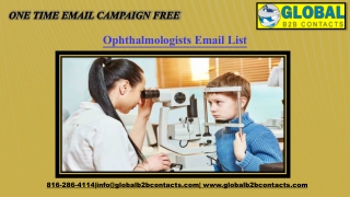 Ophthalmologists Email List