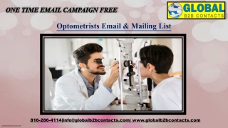 Optometrists Email & Mailing List