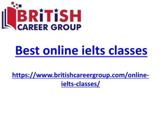 Best online ielts classes
