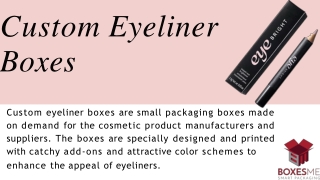 Custom Eyeliner Boxes