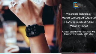 Wearable technology market - Future Growth, 2022
