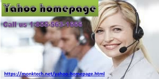 Effective Remedy To Deal With Yahoo Homepage 1- 855-563-1666 Problems In No Time