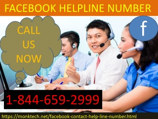 Fix your Facebook at Facebook helpline number 1-844-659-2999