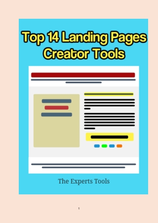 Top 14 Landing Pages Creator Tools