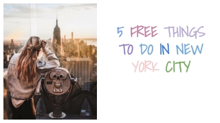 5 free things to do in New York City