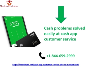 Cash problems solved easily at cash app customer service 1-844-659-2999