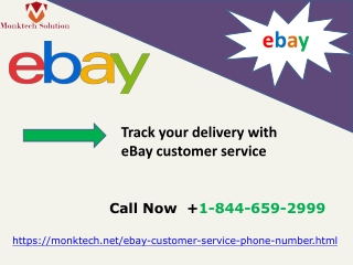 Track your delivery with eBay customer service 1-844-659-2999