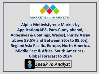 Alpha-Methylstyrene Market by Application - Global Forecast to 2024