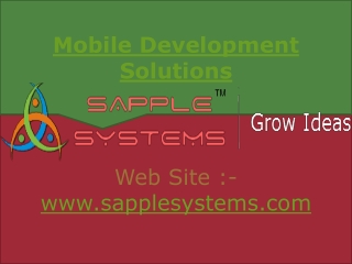 Mobile Development Solutions