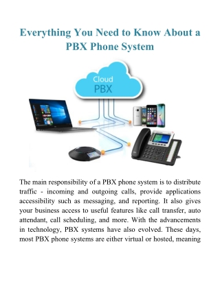 Everything You Need to Know About a PBX Phone System