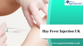 Hay Fever Injection UK