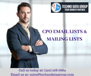CPO Email List & Mailing List | Chief procurement Officer Email Lists in USA